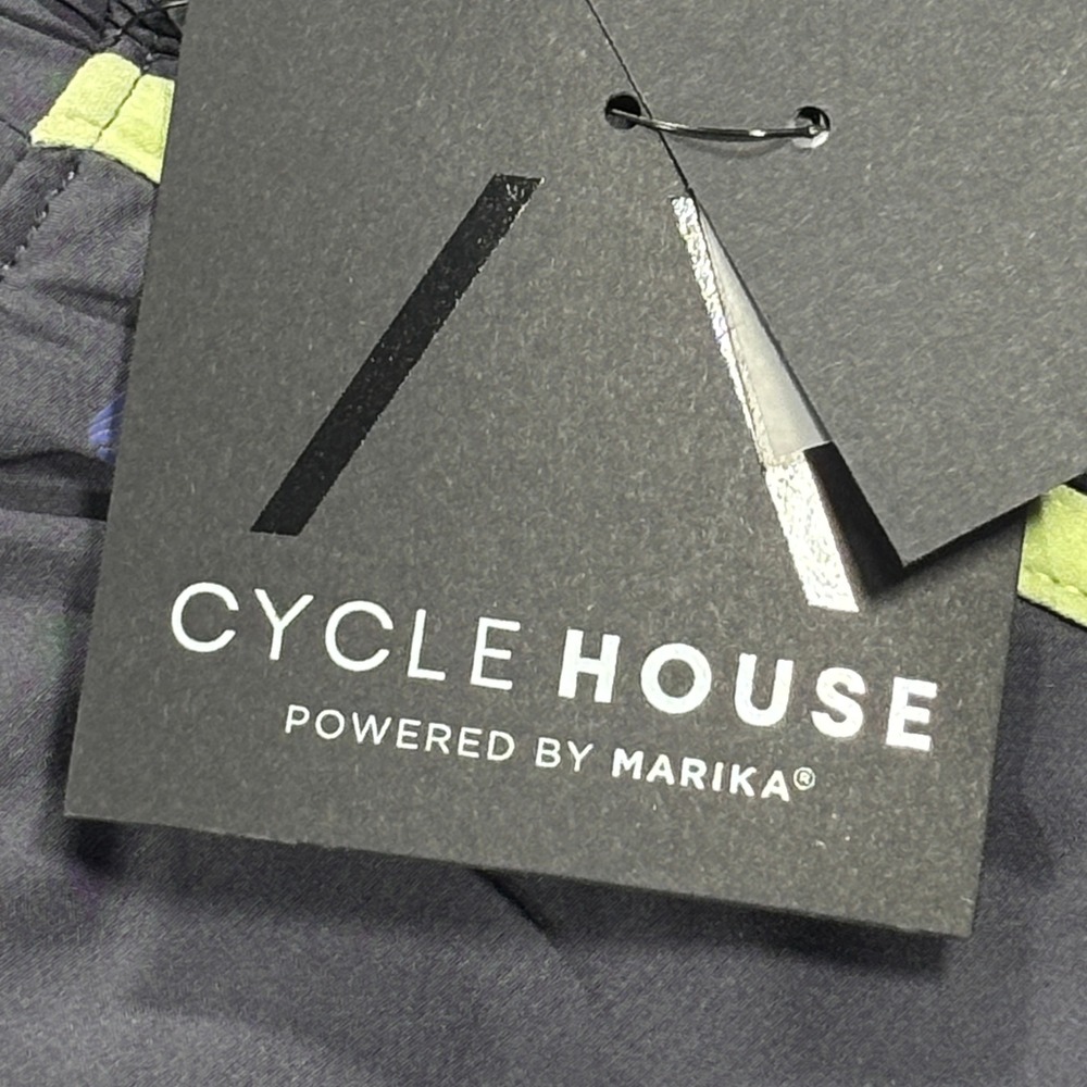Marika Cycle House Athletic Shorts Women Size M Grey Neon NWT GLS1232A - Picture 8 of 12